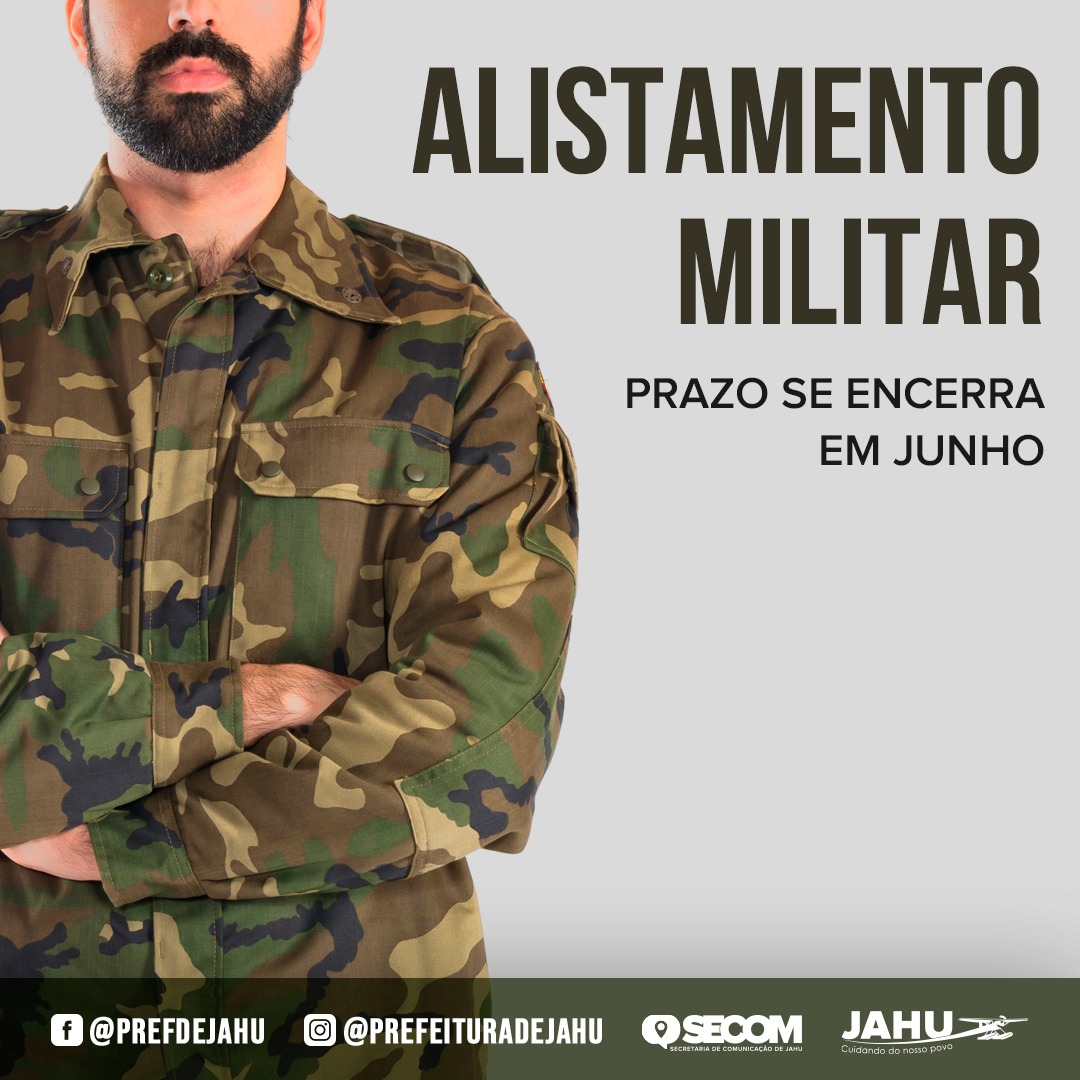 Temporada 2023 de alistamento militar vai até 30 de junho – Prefeitura de  Biguaçu